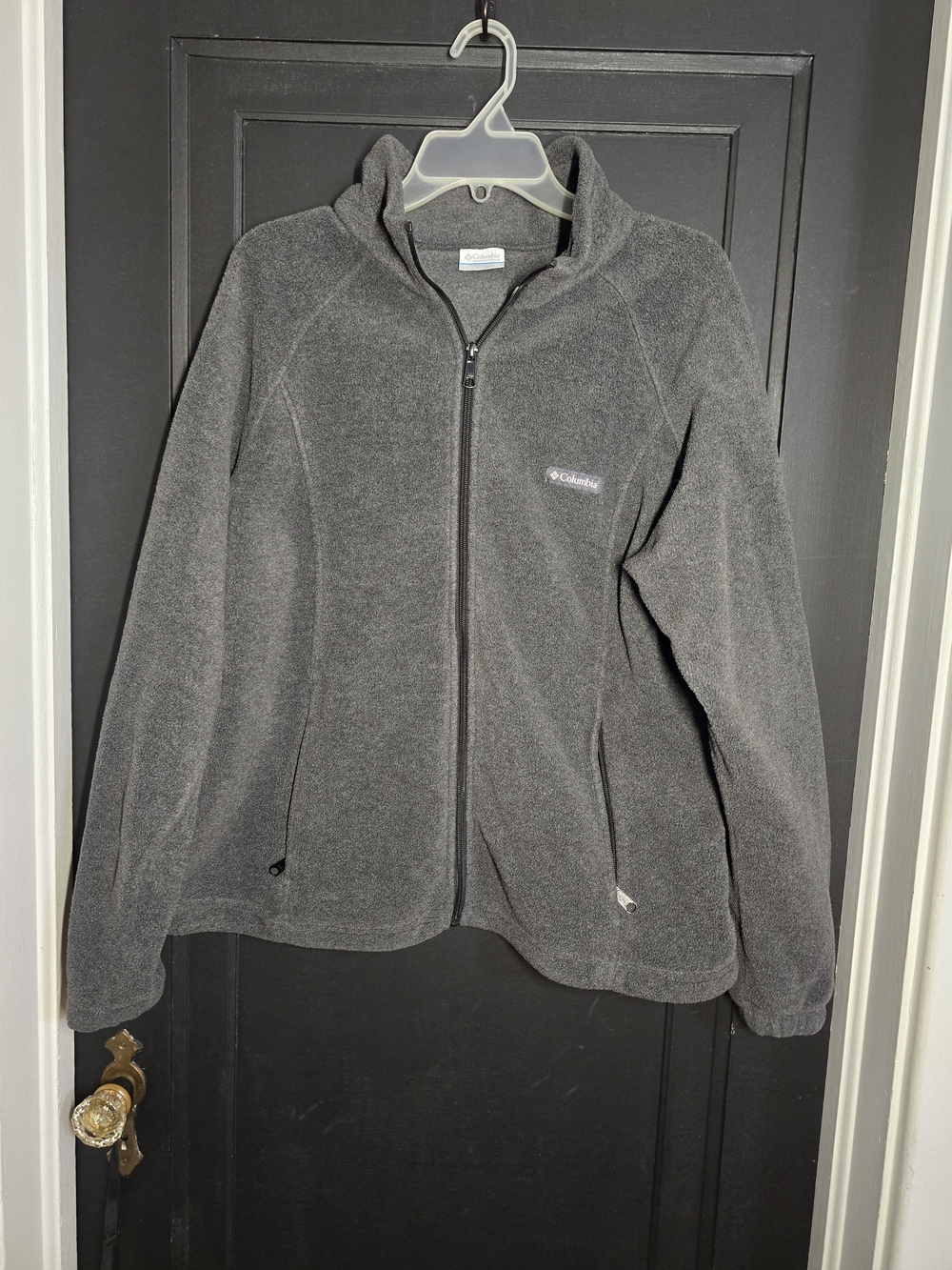 Columbia Men's Charcoal Gray Full-Zip Fleece Jacket